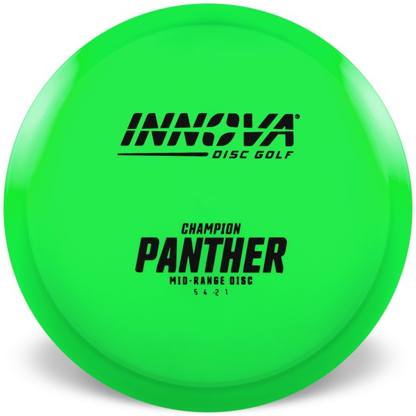 INNOVA DISC GOLF CANADA	Panther
Good Grip	Good Durability	Consistent Fade	Great Glide	Straight Shooter	Ideal for Controlled Shots
