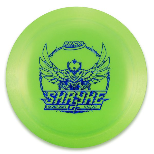 Innova Disc Golf Canada Shryke Distance Driver Superior grip soft	Good durability	Consistent understable flight path	Suitable for all skill levels	Good for distance and control	Versatile for different shots good glide
