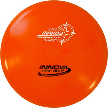  Innova Disc Golf Canada Champion Mako3 Midrange	Flexible	Premium feel	Ideal for Controlled Shots	Straight Shooter	Reliable Fade	Great Glide No fade No turn Beginner Friendly
Glows in dark 