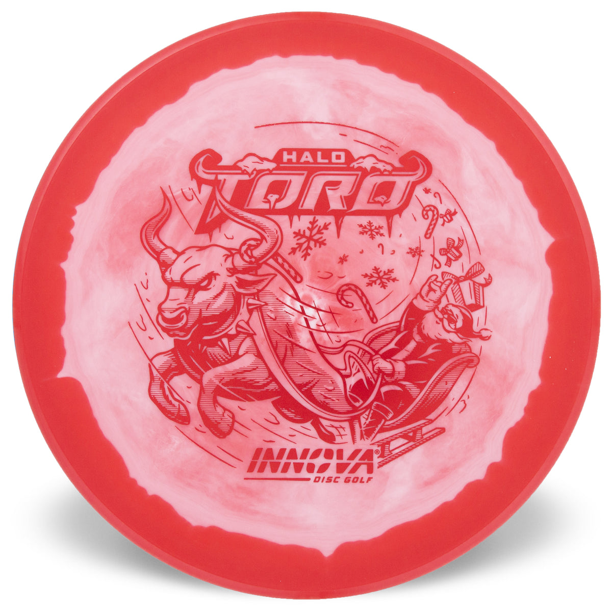 Innova Disc Golf Canada Halo Star Toro Mid-Range Disc Putter	Flexible	Premium Opaque	Christmas Soft Grip	Reliable Fade	Comfortable Feel	Controlled Turn grippy durable flat top
