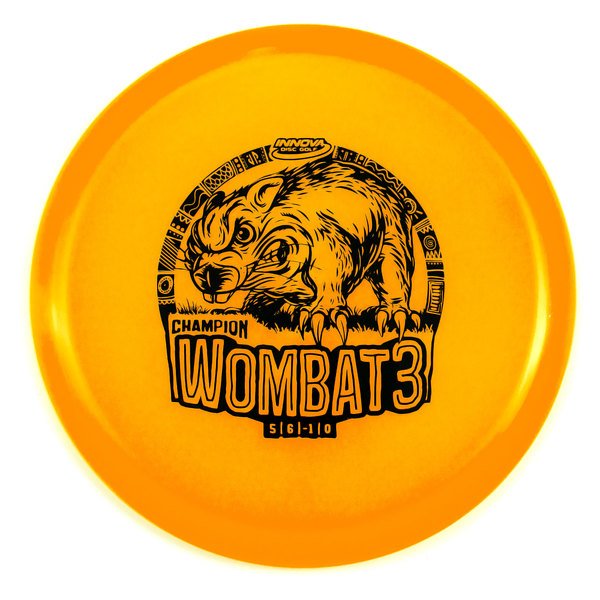 INNOVA DISC GOLF CANADA
Wombat3	Midrange understable	Flat Releases	Same flight pattern over time  good for Quick release	Increased Control
 and Grips Well		Low Stress	High Grip
